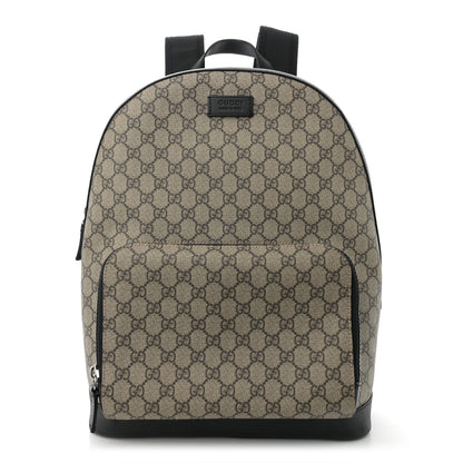 Gucci GG Supreme Monogram Medium Backpack Black 1 of 11