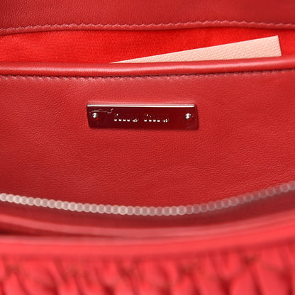 Miu Miu Faille Matelasse Crystal Flap Clutch Fuoco 7 of 11