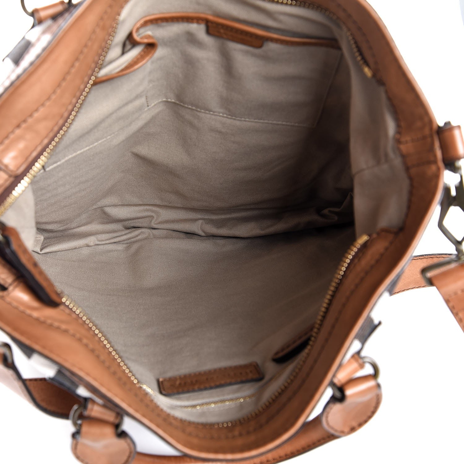 Burberry House Check Large Tote Brown 5 of 15