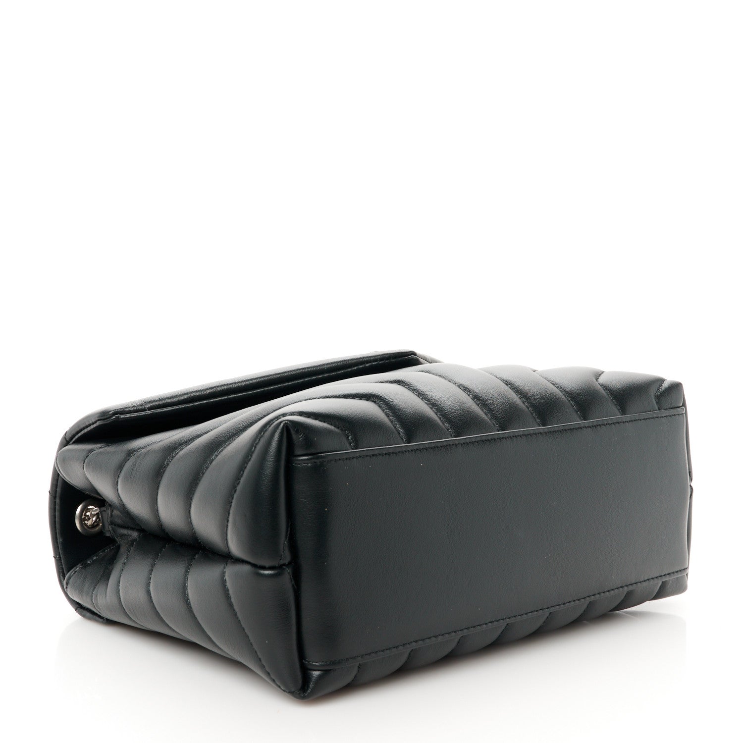 Saint Laurent Calfskin Y Quilted Monogram Small Loulou Chain Satchel Black 4 of 12