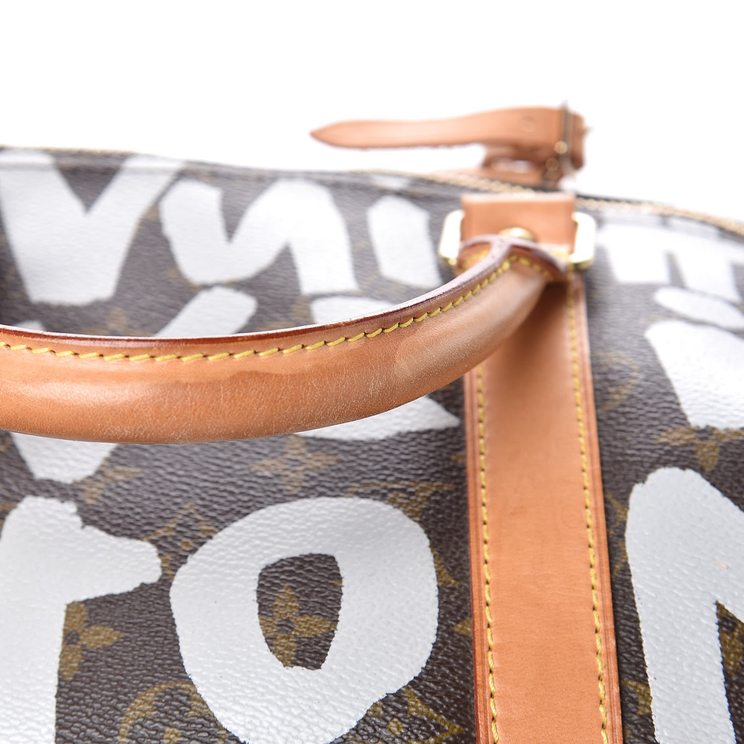 Louis Vuitton Graffiti Keepall 50 Silver 23 of 28