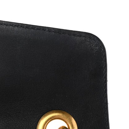 Gucci Calfskin Matelasse Small GG Marmont Shoulder Bag Black 9 of 12