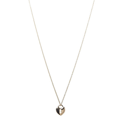 Tiffany 18K Yellow Gold Mini Heart Lock Pendant Necklace 1 of 7