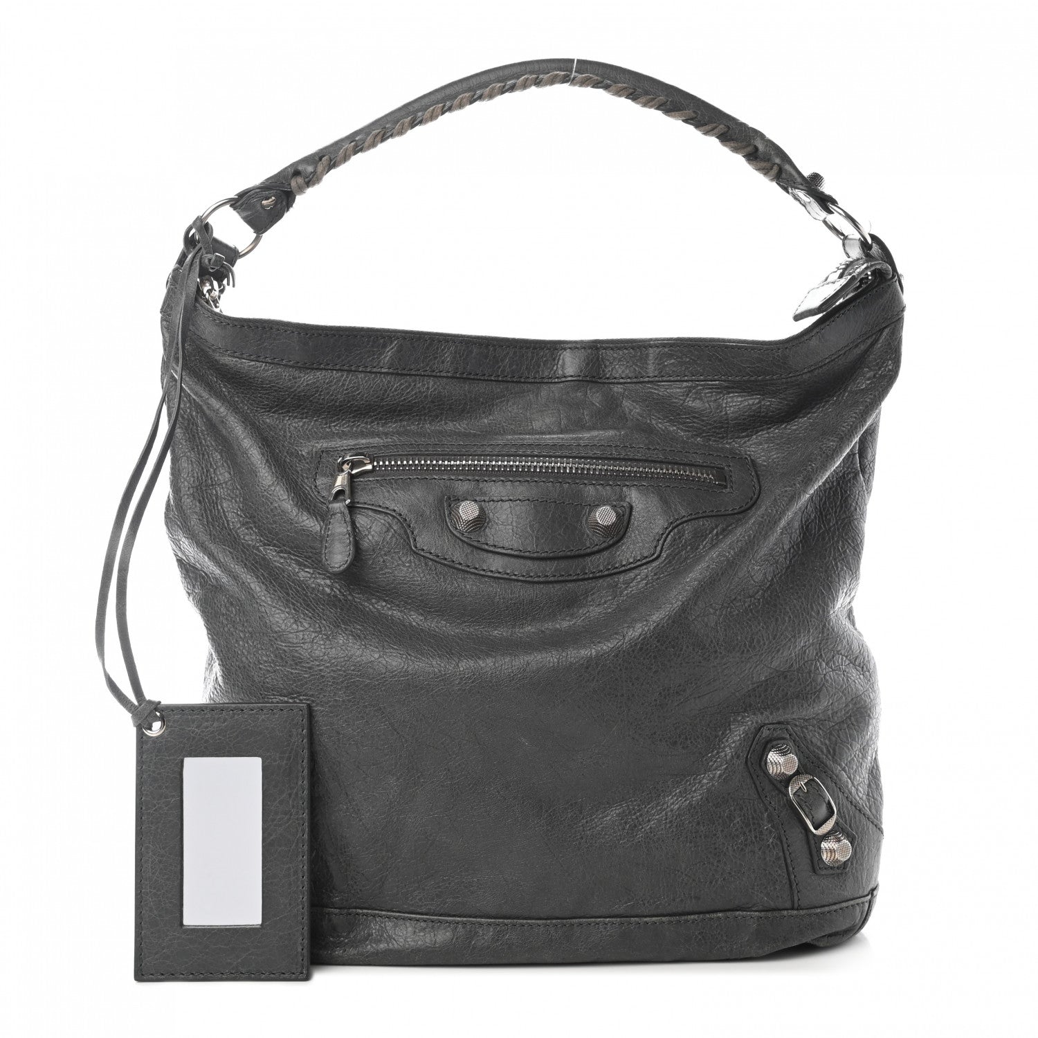 Balenciaga Agneau Giant 12 Silver Hardware Day Hobo Gris Tarmac 1 of 11
