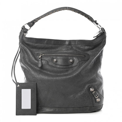 Balenciaga Agneau Giant 12 Silver Hardware Day Hobo Gris Tarmac 1 of 11