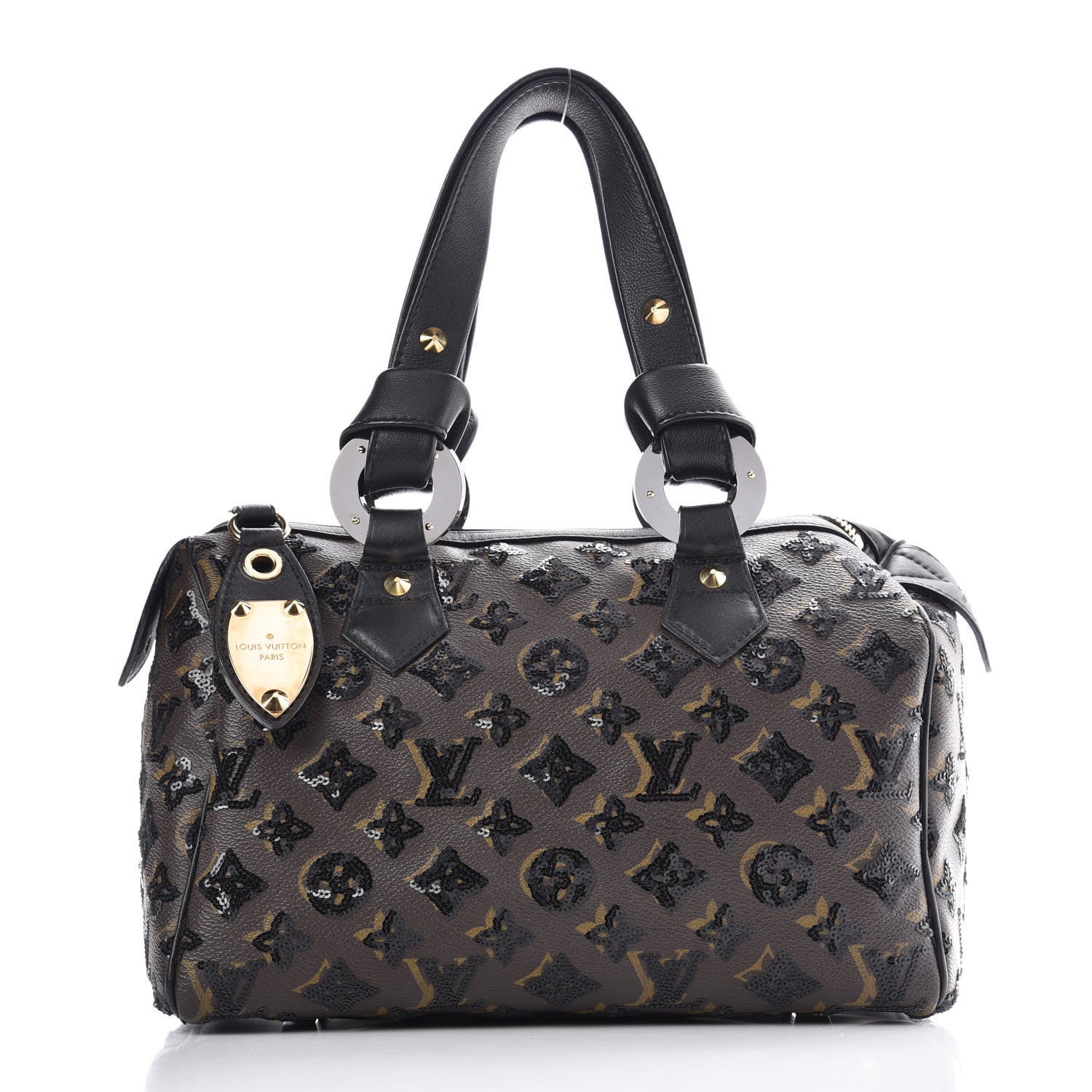 Louis Vuitton Monogram Sequins Eclipse Speedy 28 Black 1 of 12