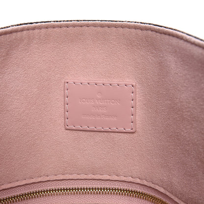 Louis Vuitton Damier Ebene Caissa Hobo Rose Ballerine 6 of 8