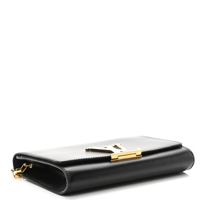Louis Vuitton Calfskin Chain Louise GM Black 4 of 9