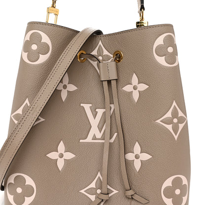 Louis Vuitton Empreinte Monogram Giant Neonoe MM Tourterelle Creme 8 of 10