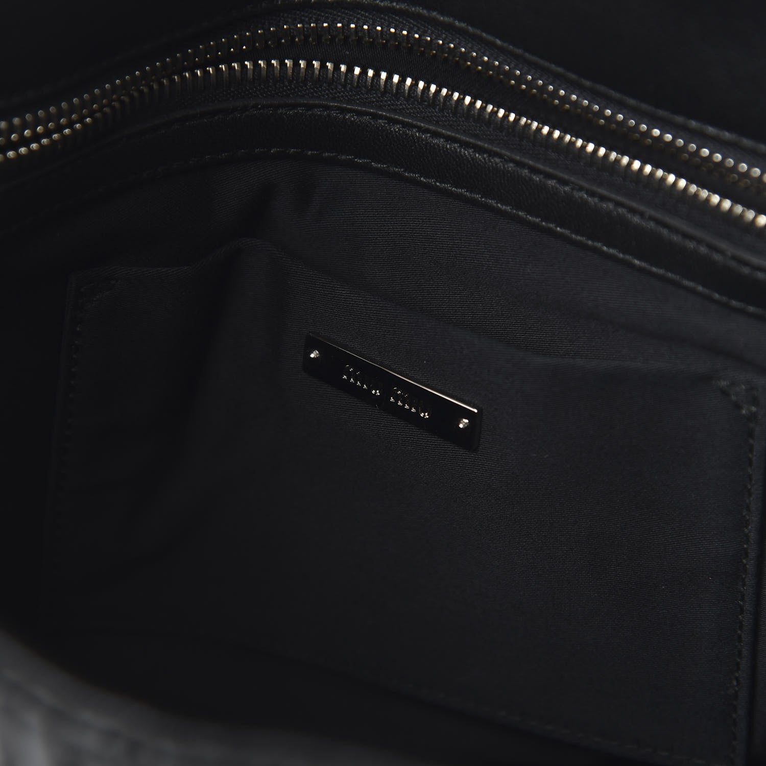 Miu Miu Nappa Matelasse Crystal Flap Clutch Black 8 of 10