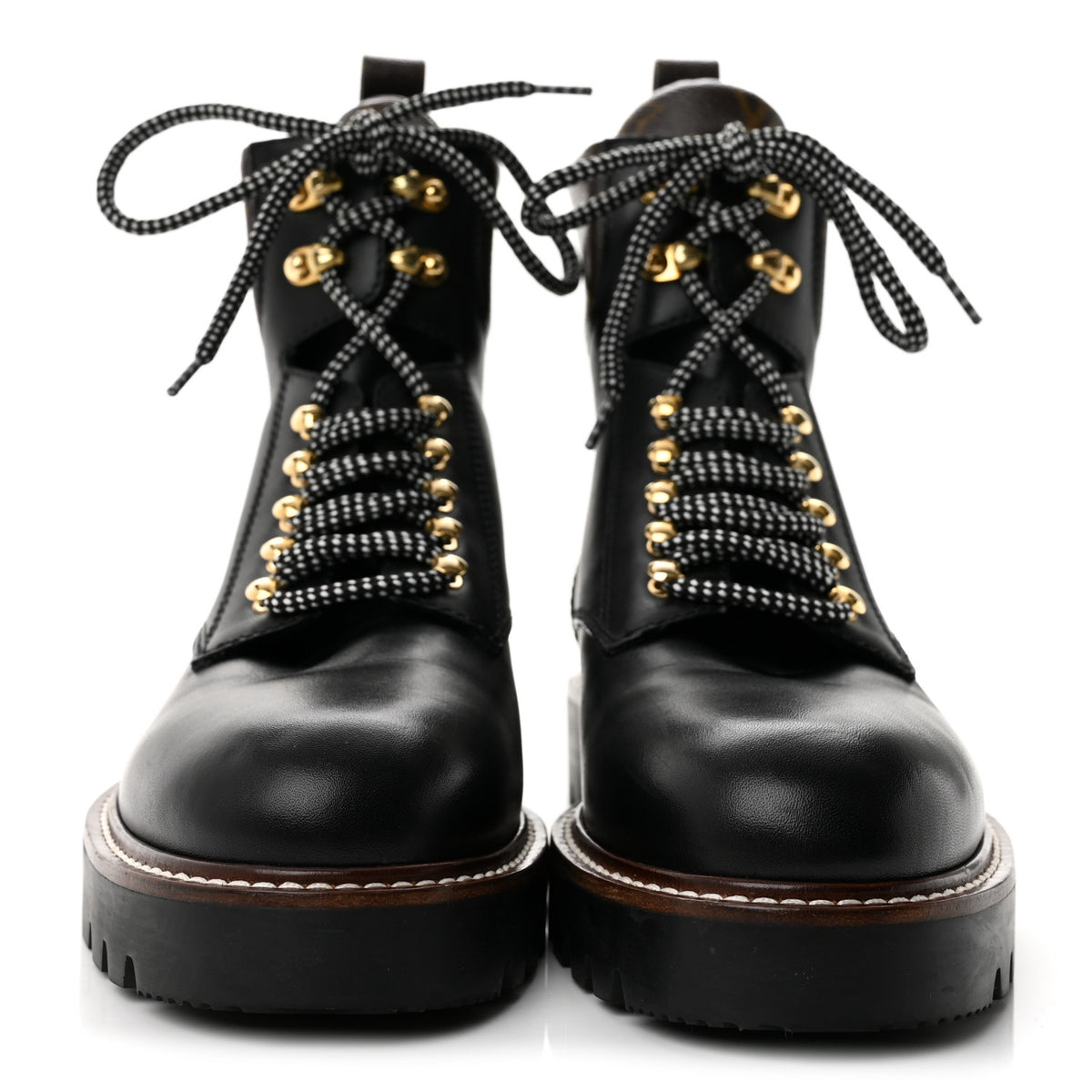 Calfskin Monogram Territory Flat Ranger Boots 39.5 Black