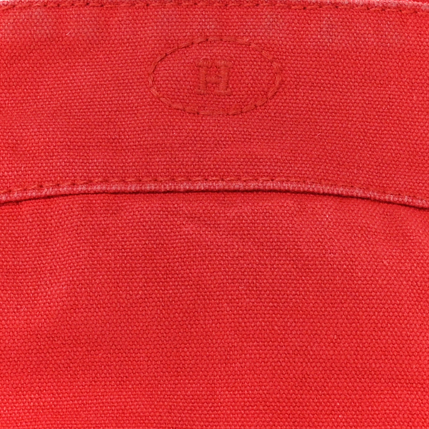 Hermes Cotton Bolide Travel Cosmetic Pouch Rouge 8 of 11