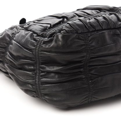 Prada Nappa Gaufre Tote Black 6 of 9