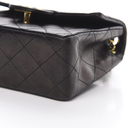 Chanel Lambskin Quilted Mini Square Flap Bag Black 11 of 13