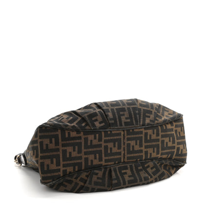 Fendi Zucca Patent Mia Shoulder Flap Tobacco 3 of 7