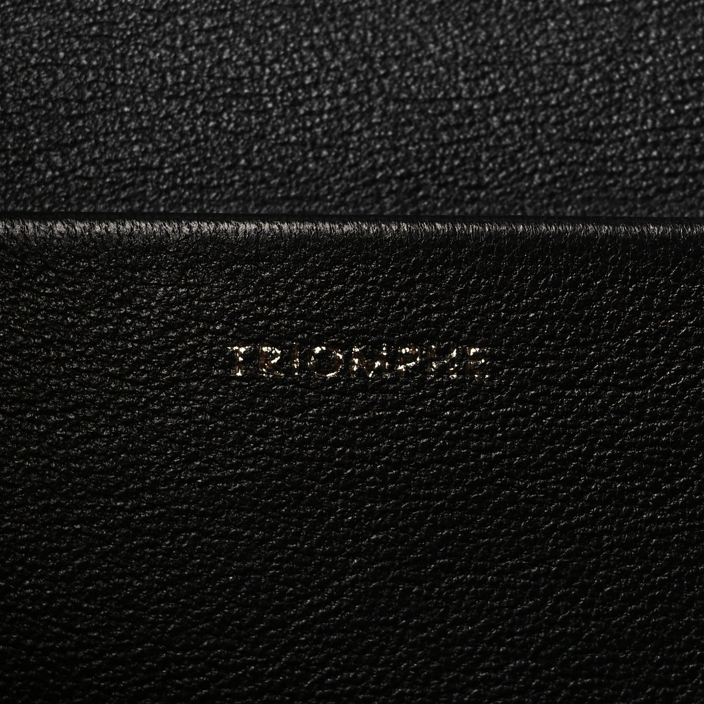 Shiny Calfskin Medium Triomphe Black