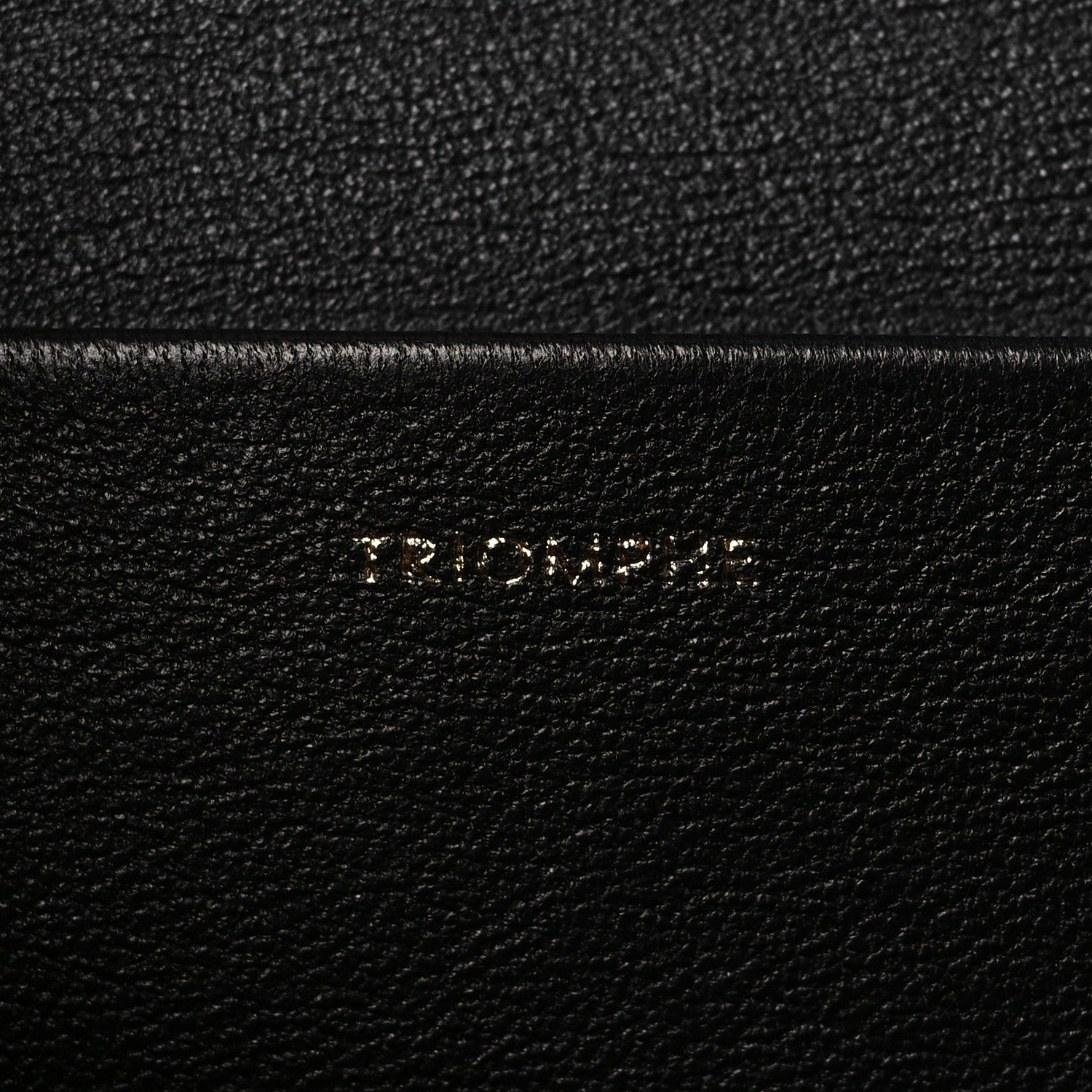 Celine Shiny Calfskin Medium Triomphe Black 8 of 10