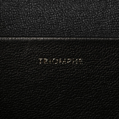 Celine Shiny Calfskin Medium Triomphe Black 8 of 10