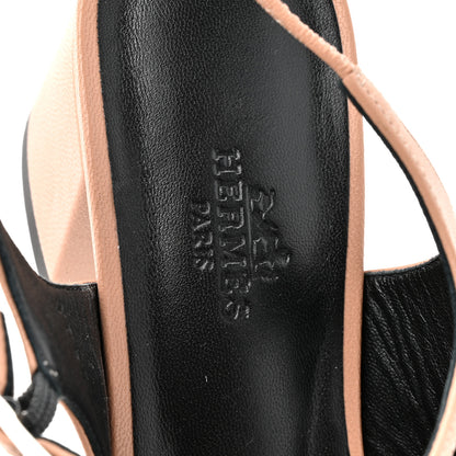 Hermes Goatskin Jackie 50 Pumps 38 Rose Antique 8 of 11
