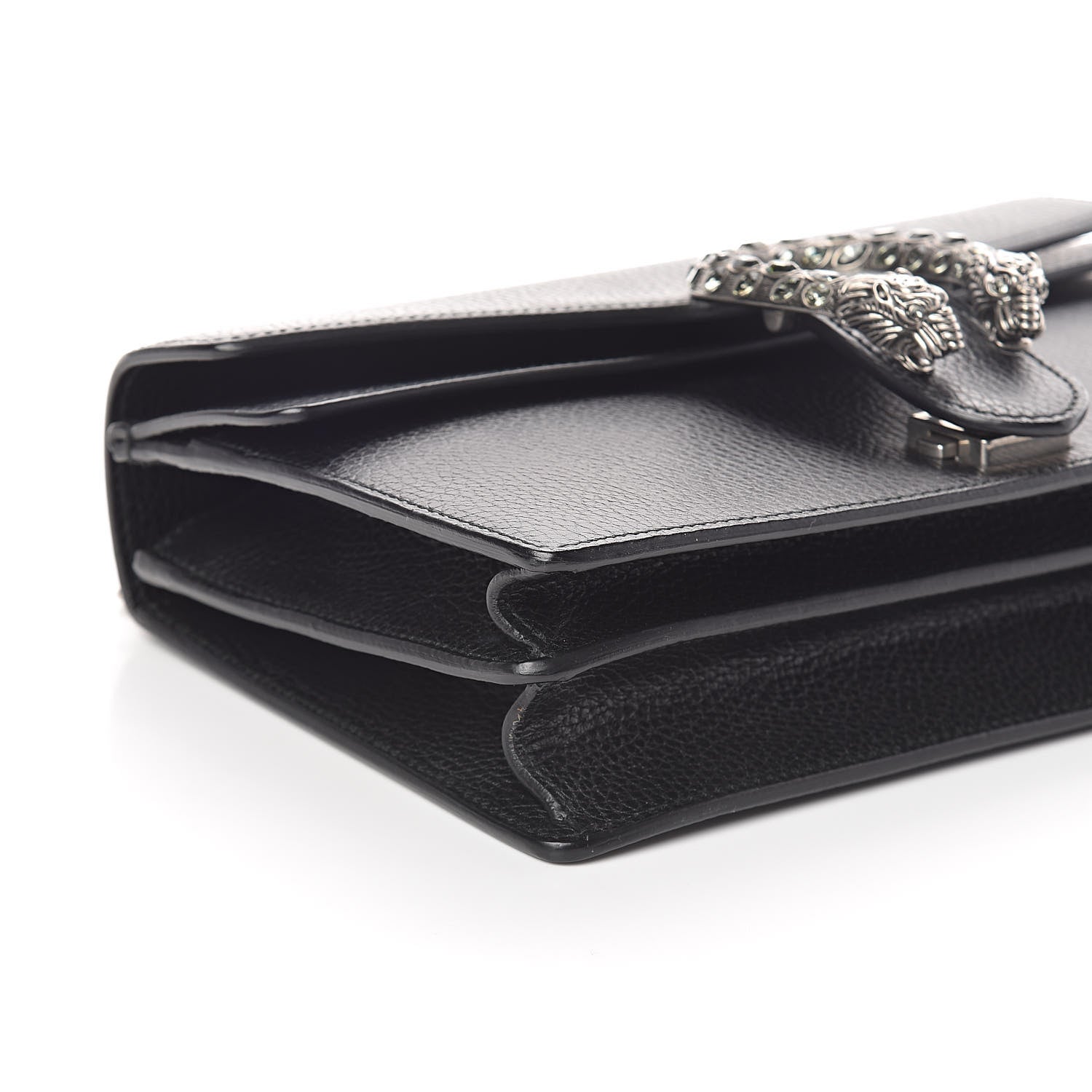 Gucci Pebbled Calfskin Small Dionysus Shoulder Bag Black 7 of 8