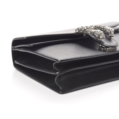 Gucci Pebbled Calfskin Small Dionysus Shoulder Bag Black 7 of 8
