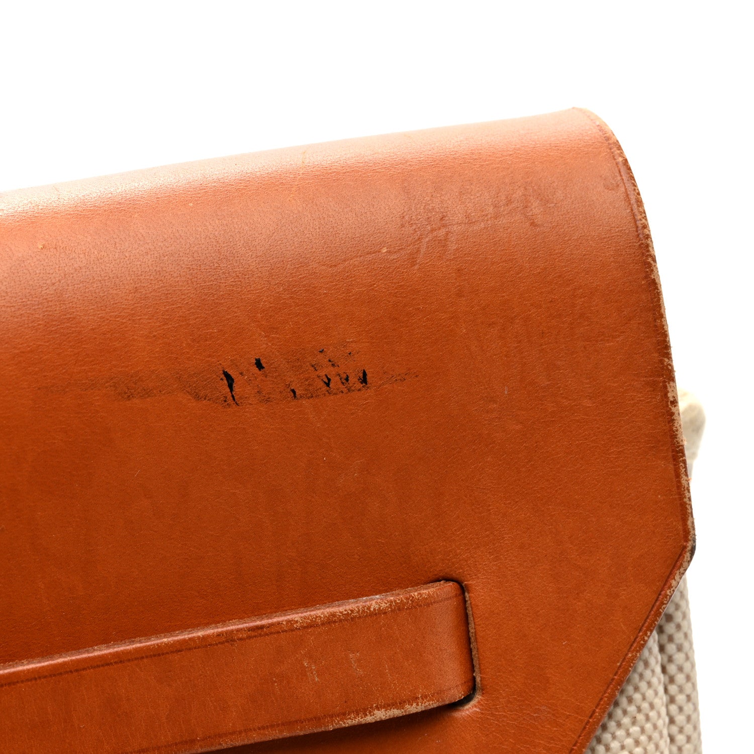 Hermes Toile Vache Calfskin Herbag 2 in 1 36 MM Natural 13 of 13