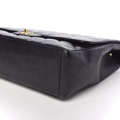 Chanel Caviar Quilted Maxi Single Flap Black 9 of 9
