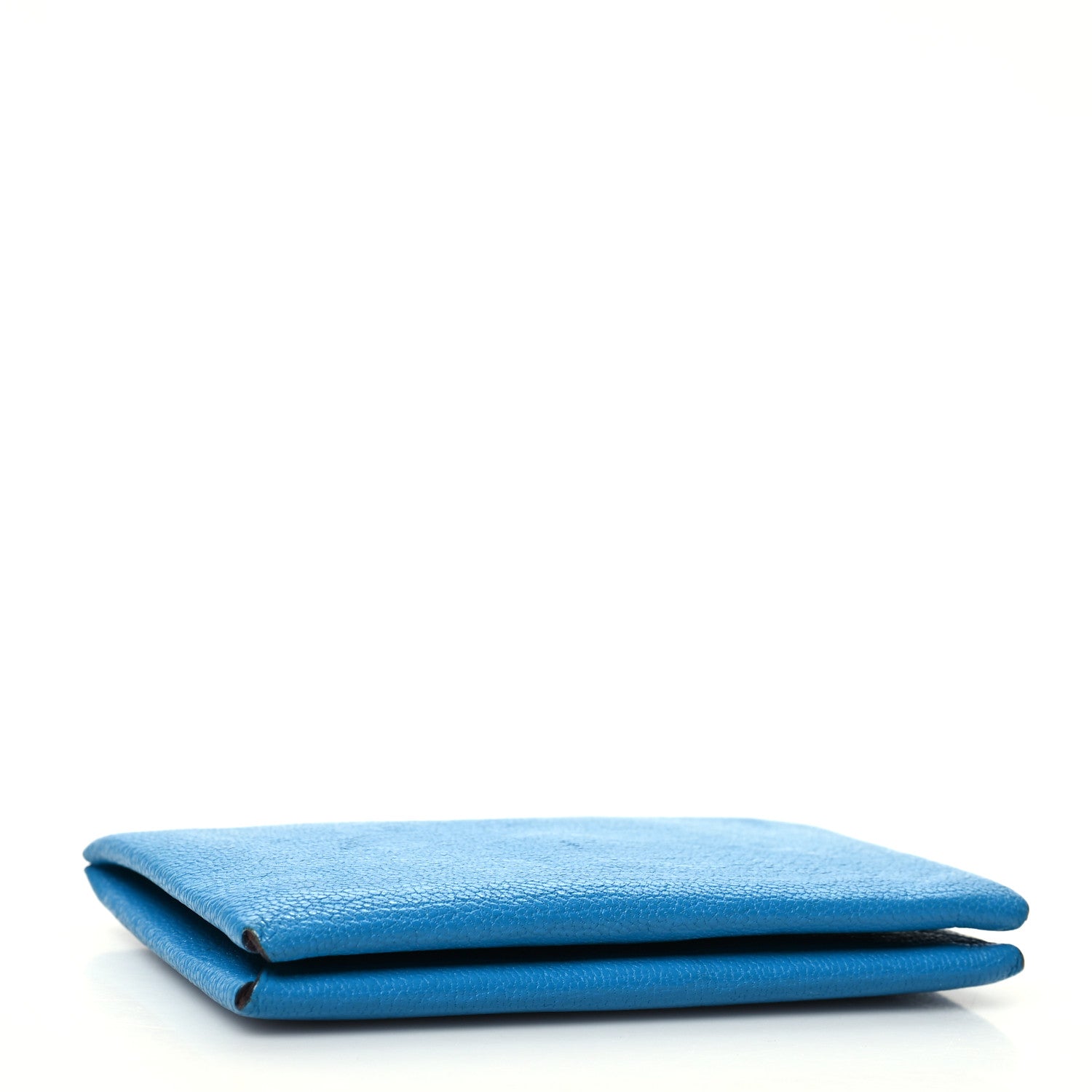 Hermes Chevre Mysore Verso Calvi Card Case Bleu Frida Cuivre 4 of 13