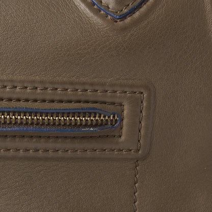 Celine Supple Calfskin Medium Phantom Luggage Khaki Cobalt Trim 22 of 32
