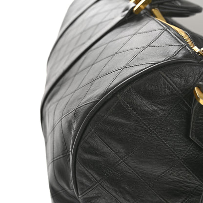 Chanel Calfskin Stitched Duffel Bag Black 13 of 16