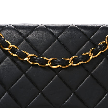 Chanel Lambskin Quilted Jumbo Single Flap Black 9 of 13