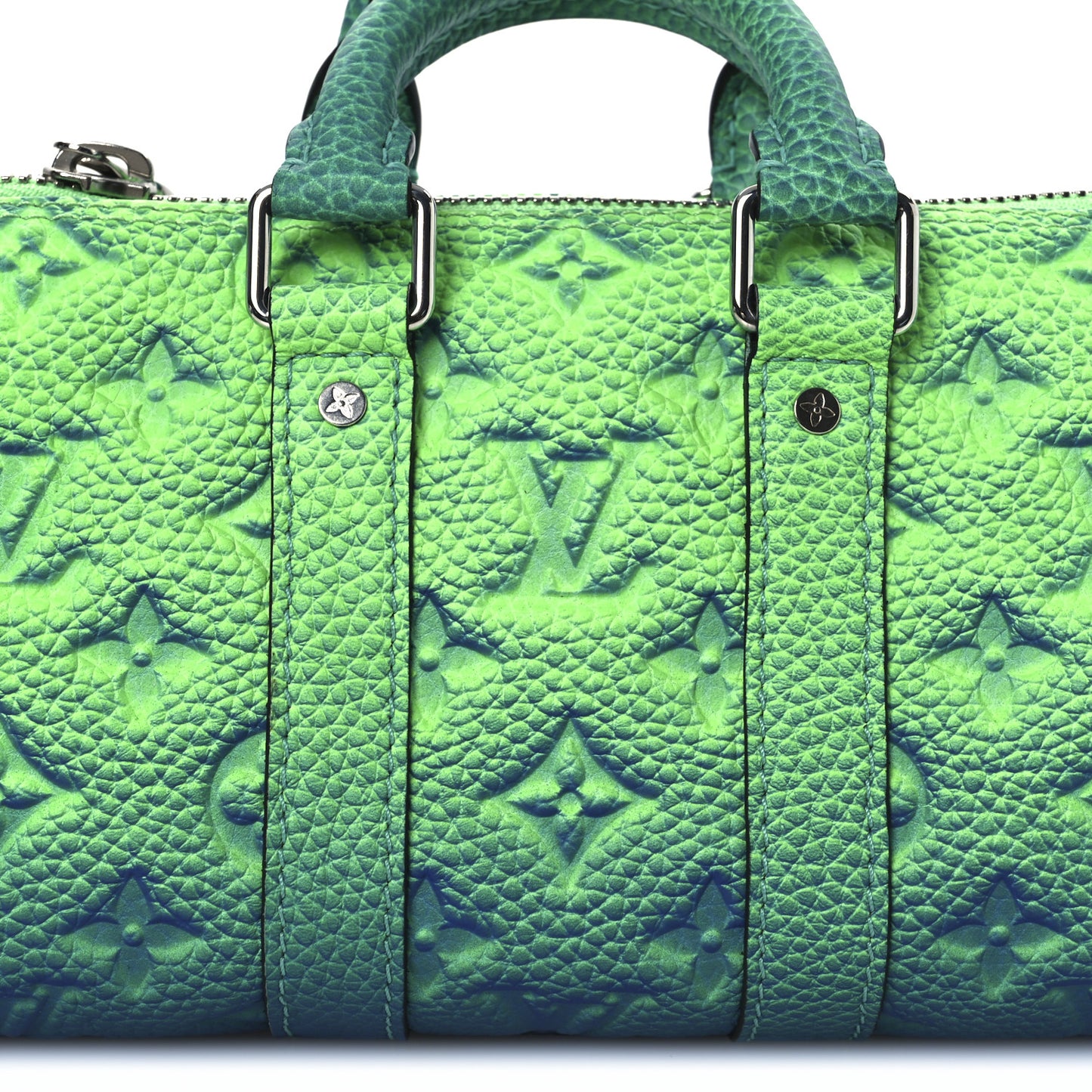 Taurillon Illusion Keepall XS Bleu Vert