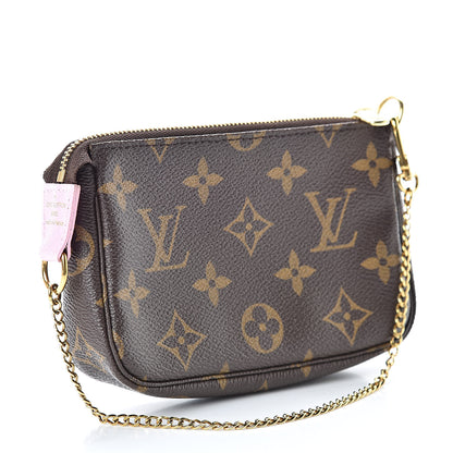 Louis Vuitton Monogram 2016 Christmas Animation Mini Pochette Accessories Rose Ballerine 3 of 7