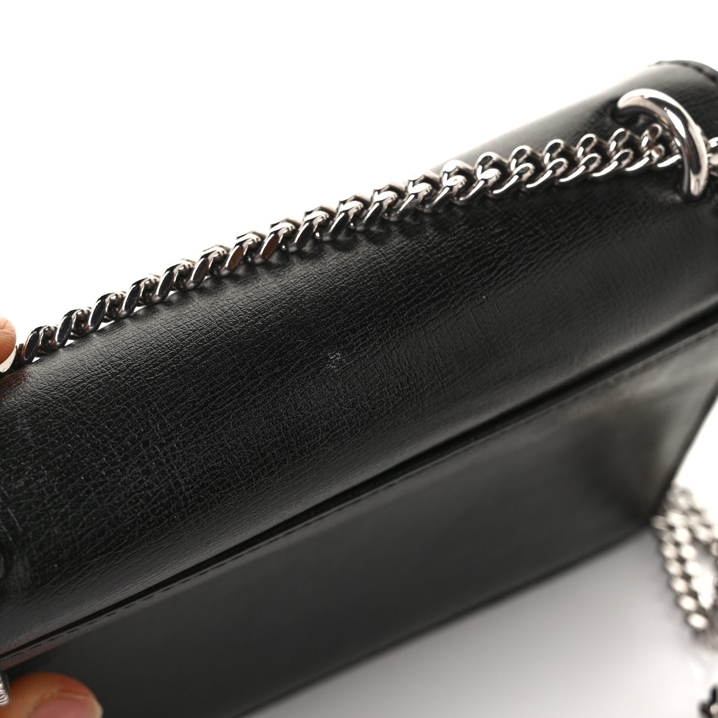 Calfskin Monogram Sunset Chain Wallet Black