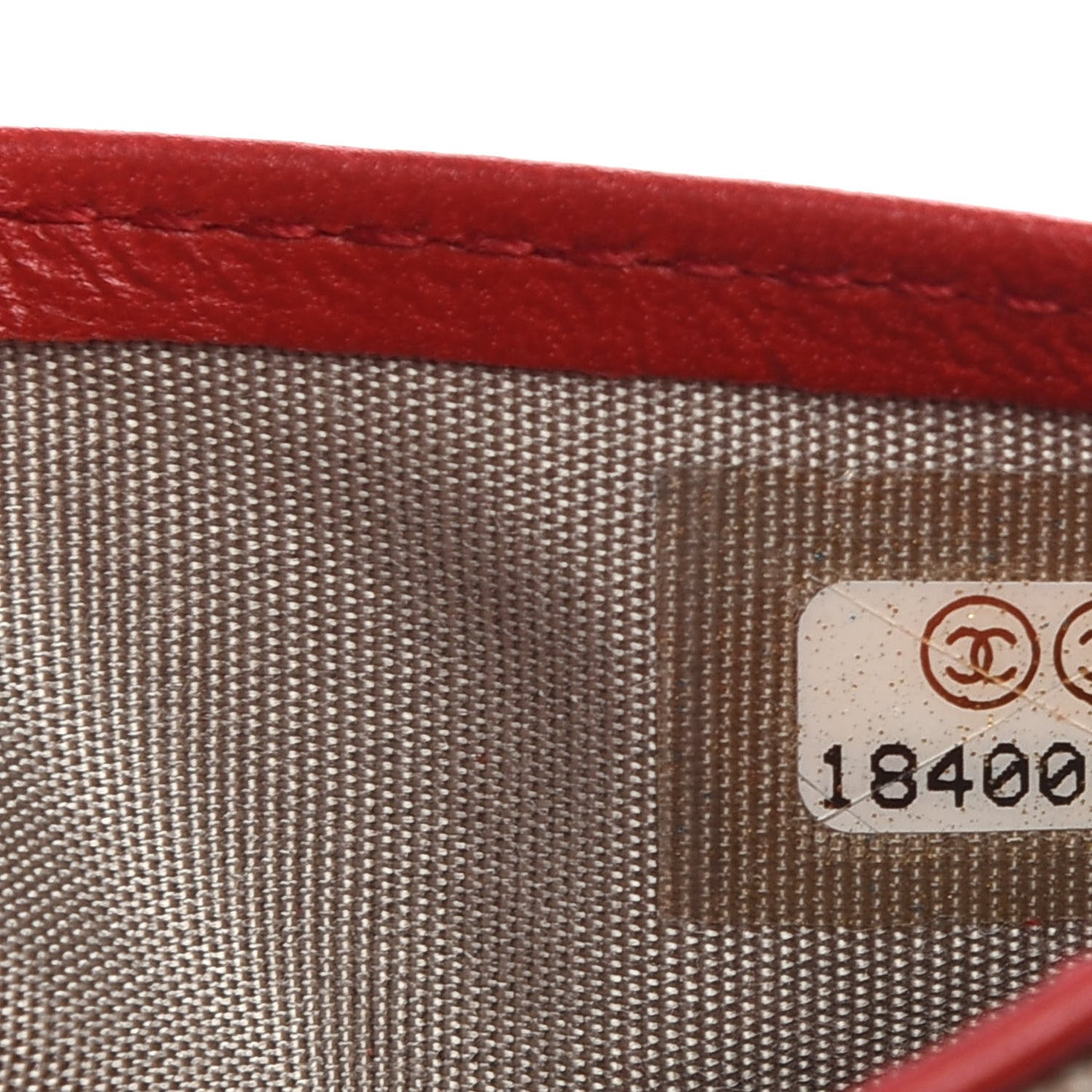 Lambskin Quilted Boy Yen Wallet Red