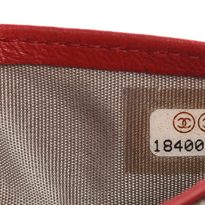 Chanel Lambskin Quilted Boy Yen Wallet Red 7 of 10