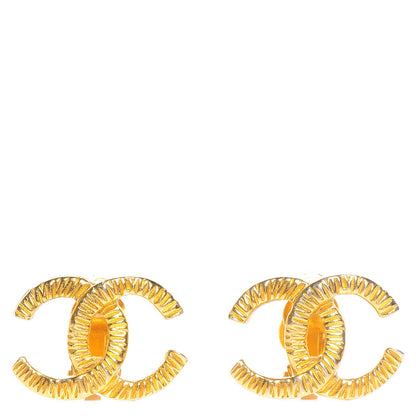 Chanel CC Clip On Earrings Gold 1 of 4