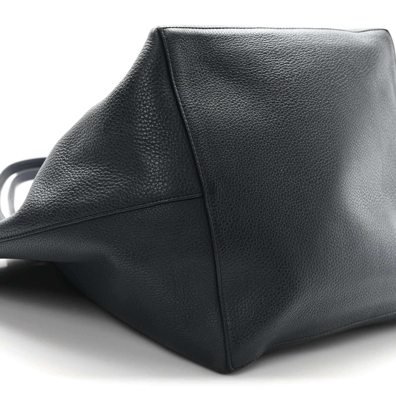 The Row Grained Calfskin Park Tote Three Navy 9 of 11