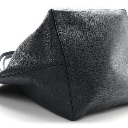 The Row Grained Calfskin Park Tote Three Navy 9 of 11