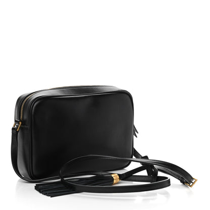 Saint Laurent Calfskin Leopard Print Monogram Lou Camera Bag Black 6 of 15