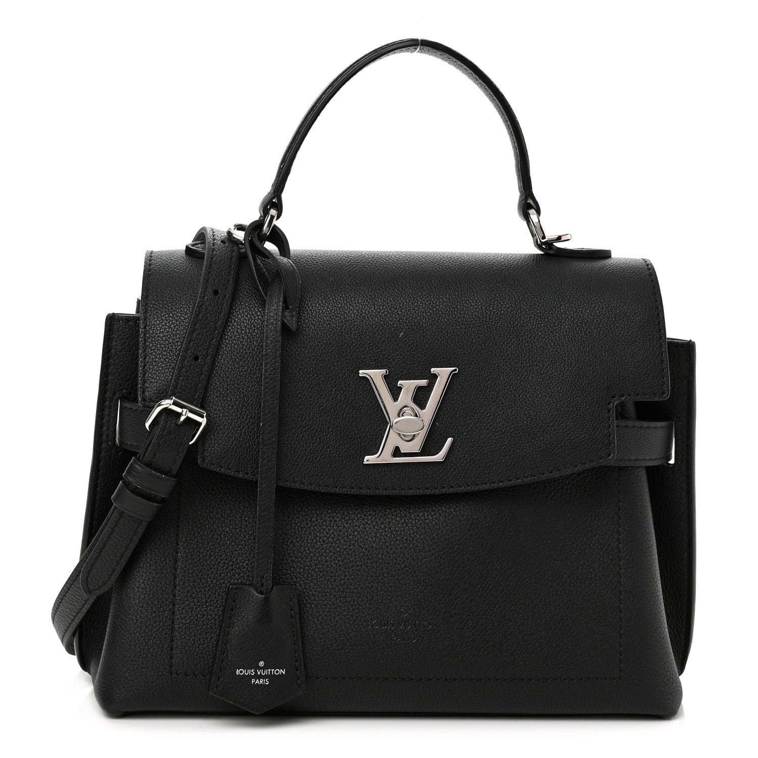 Louis Vuitton Calfskin Lockme Ever BB Black 1 of 10
