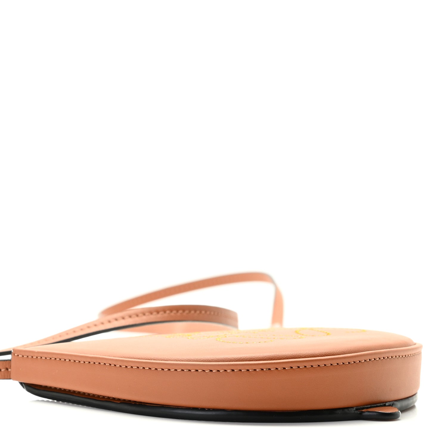 Loewe Buffed Calfskin Logo Embossed Small Heel Pouch Tan 4 of 15
