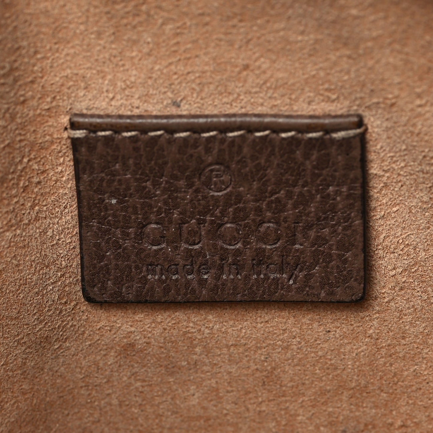GG Supreme Monogram Large Ophidia Pouch Clutch Brown