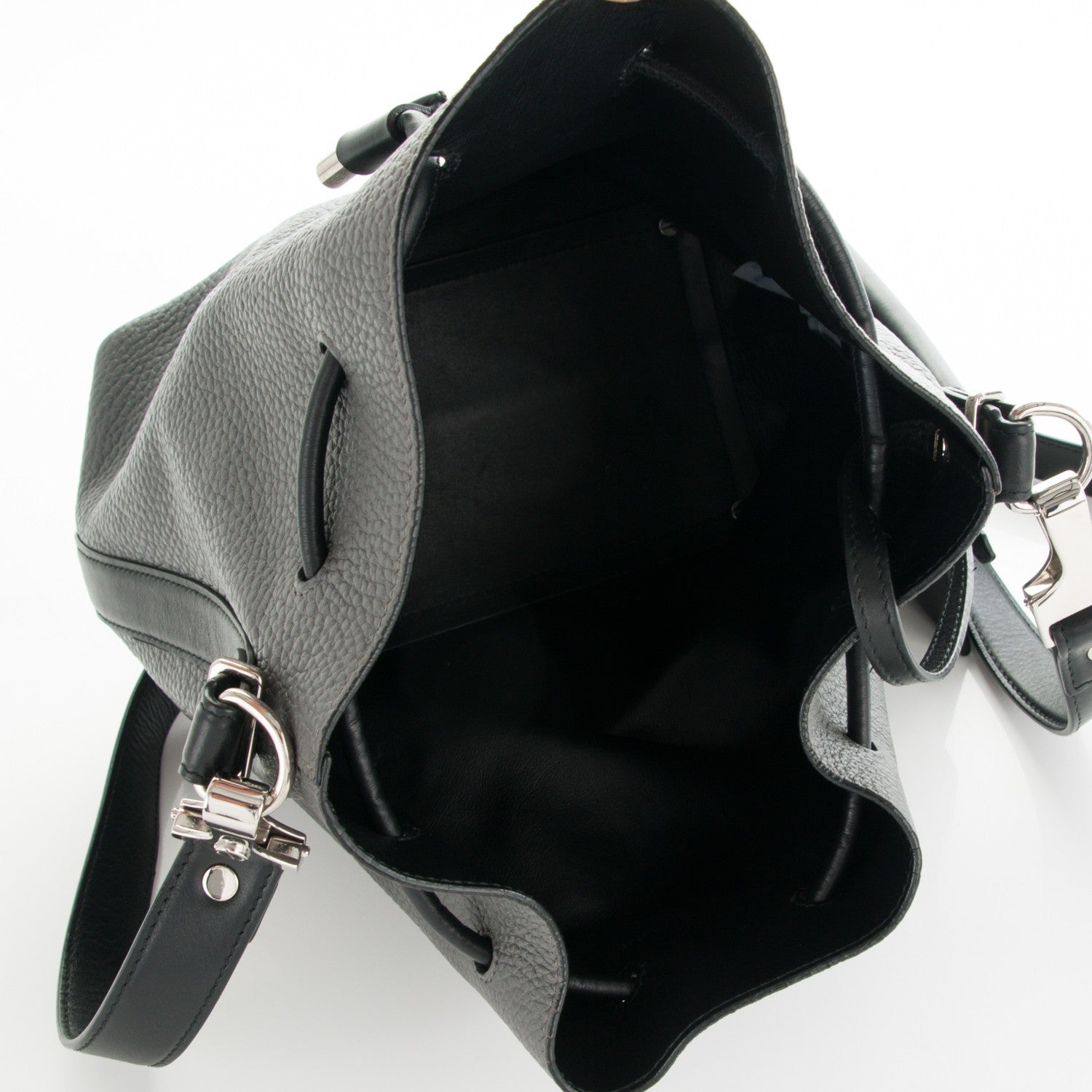Proenza Schouler Calfskin Buffalo Medium Bucket Bag Grey 6 of 7