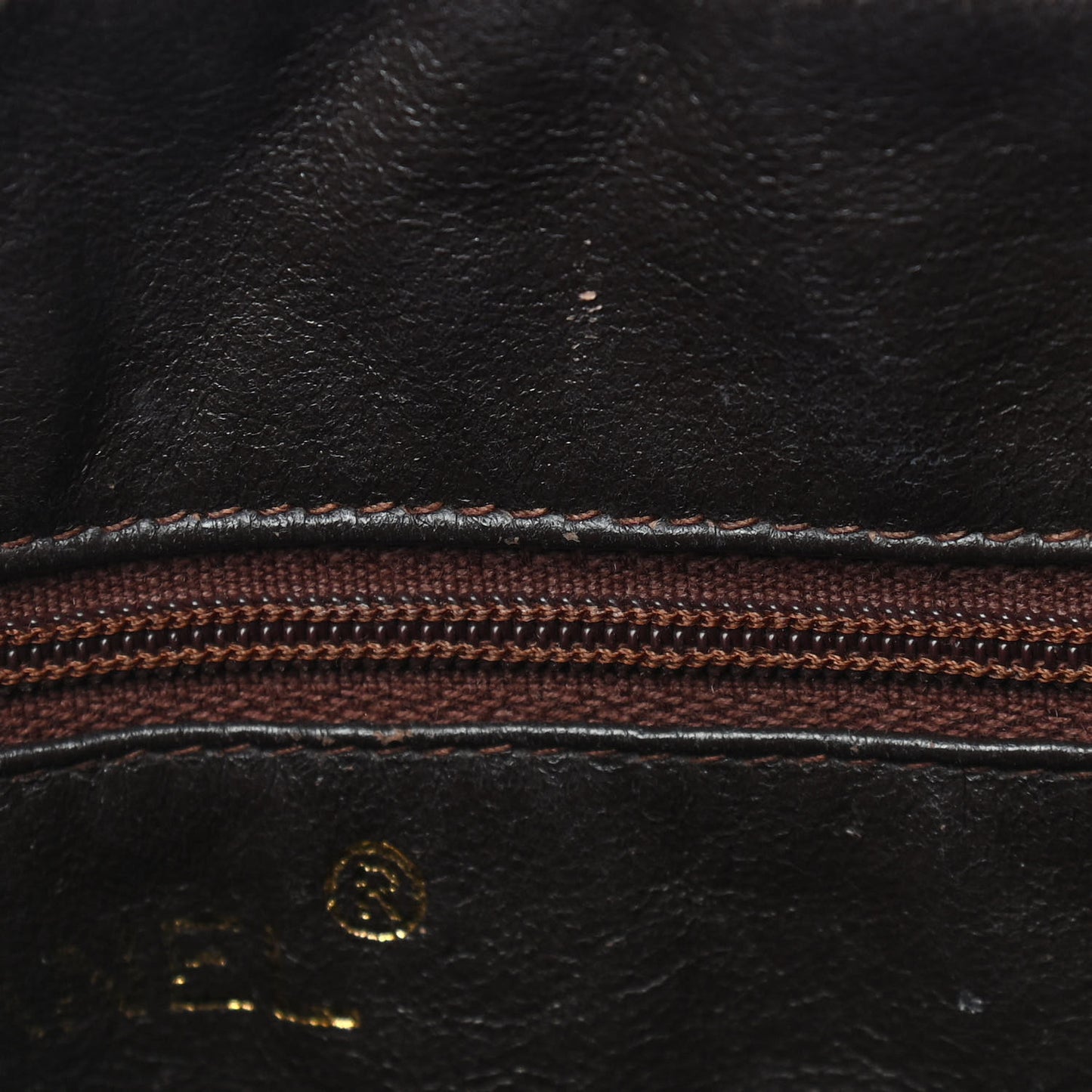 Caviar Quilted Camera Case Brown