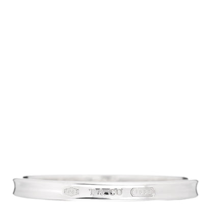 Tiffany Sterling Silver Narrow 1837 Bangle Bracelet 1 of 4