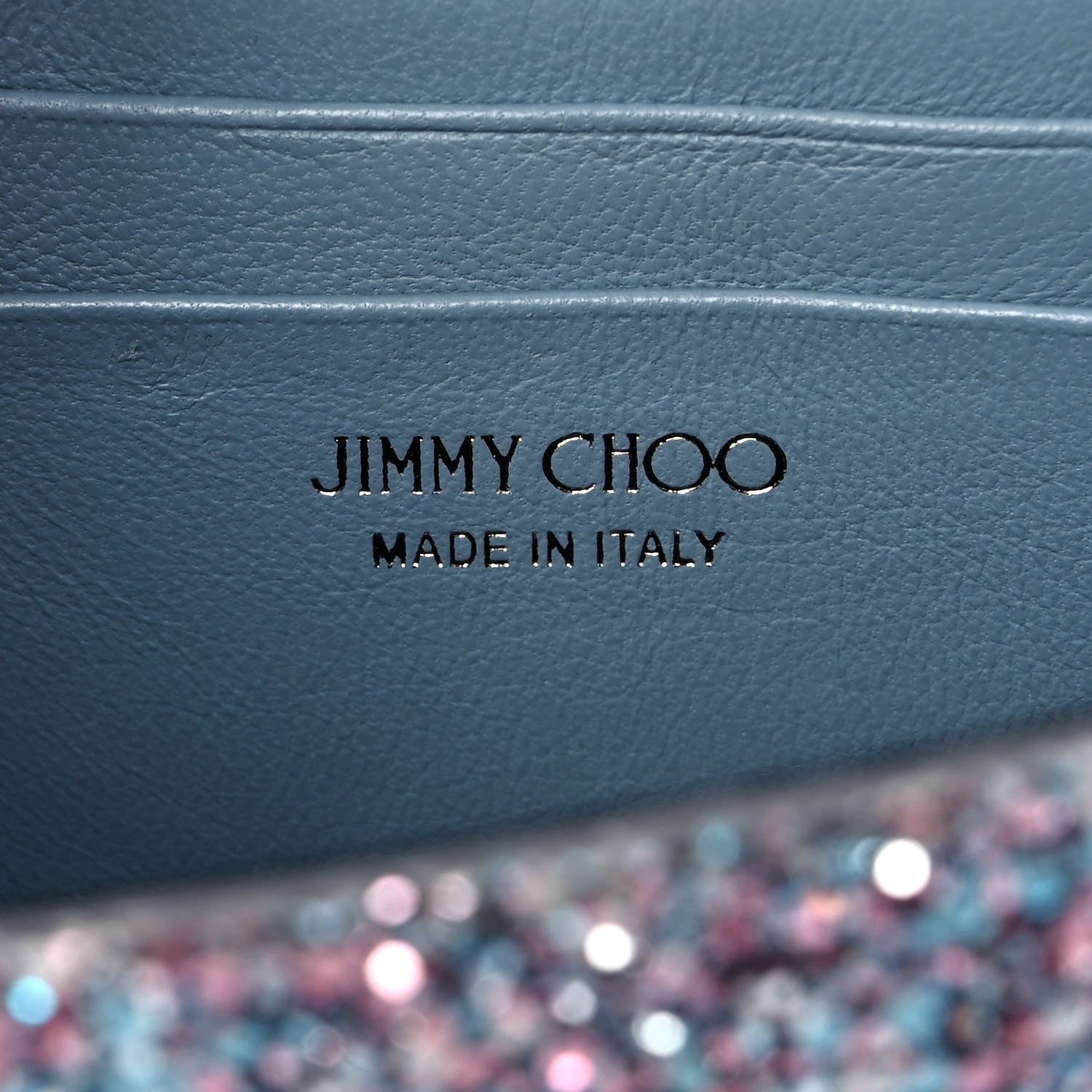 Jimmy Choo Coarse Glitter Mini Finley Shoulder Bag Bubblegum Mix 6 of 10