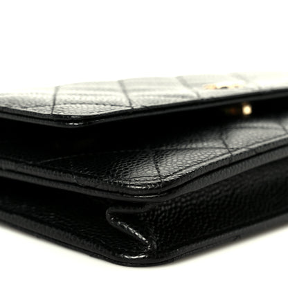 Chanel Caviar Quilted Wallet on Chain WOC Black 19 of 21