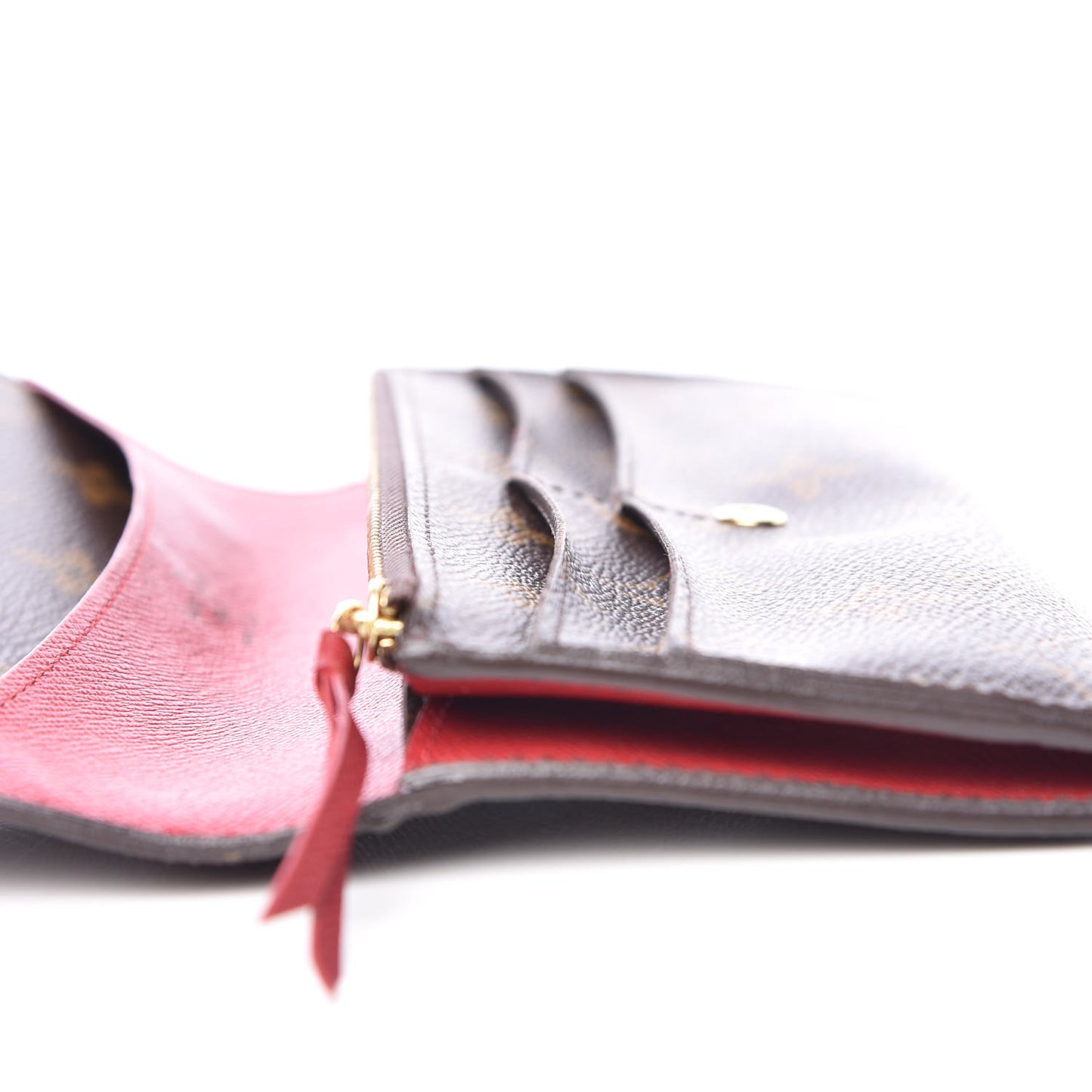 Monogram Emilie Wallet Red