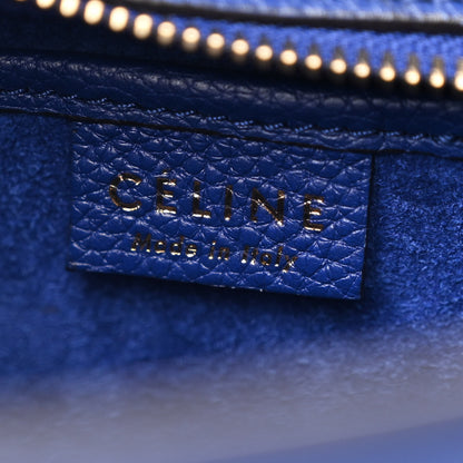 Celine Smooth Calfskin Nano Luggage Royal Blue 6 of 10